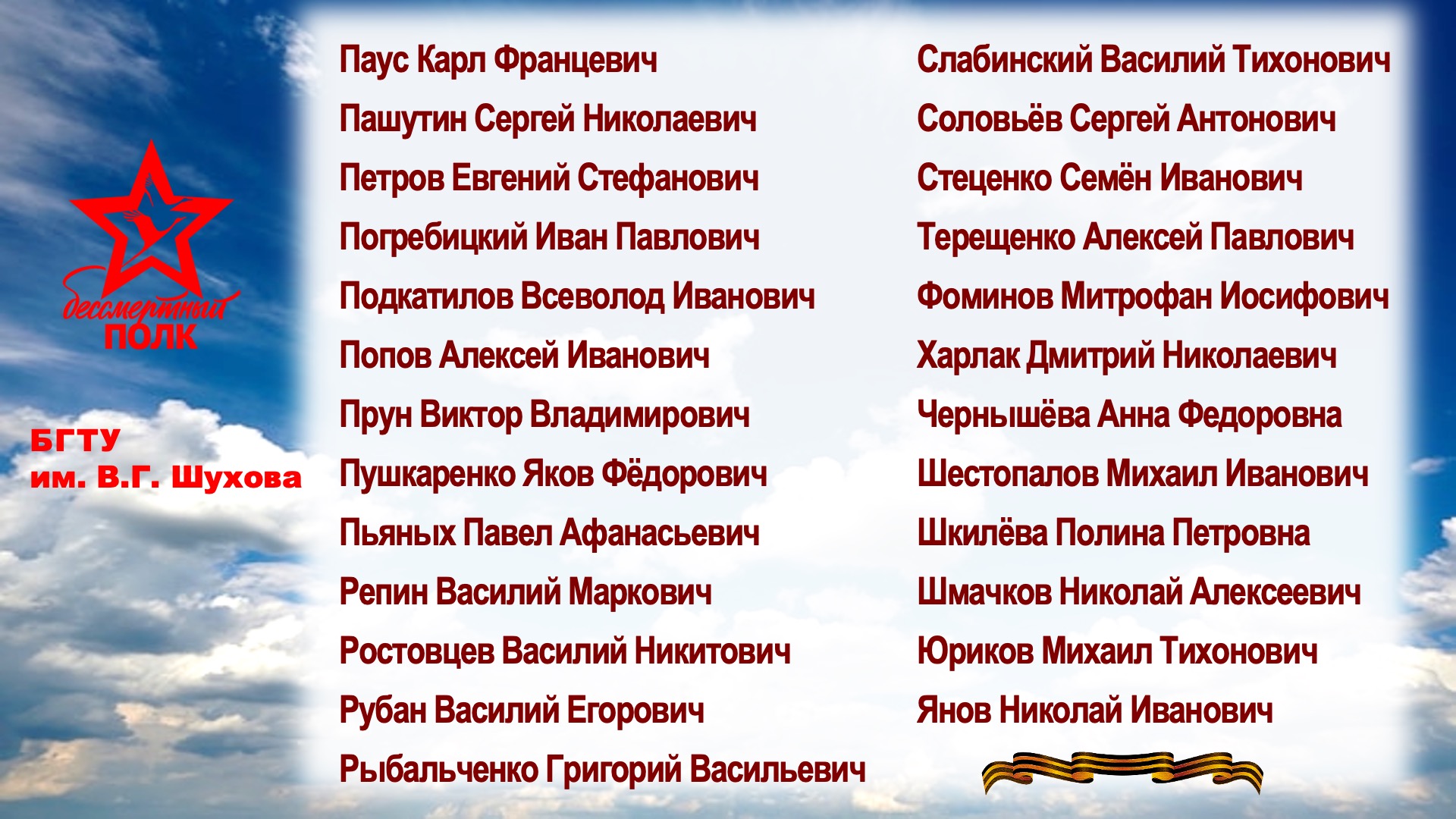 Шуховский Бессмертный полк. Слайд 3